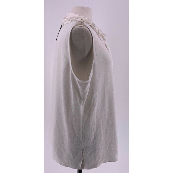 **3-for-$30** Le Gali Hillary Blouse Ivory Tie Neck  XXL - Picture 4 of 11